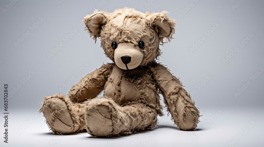 Obraz premium a stuffed bear on a white background