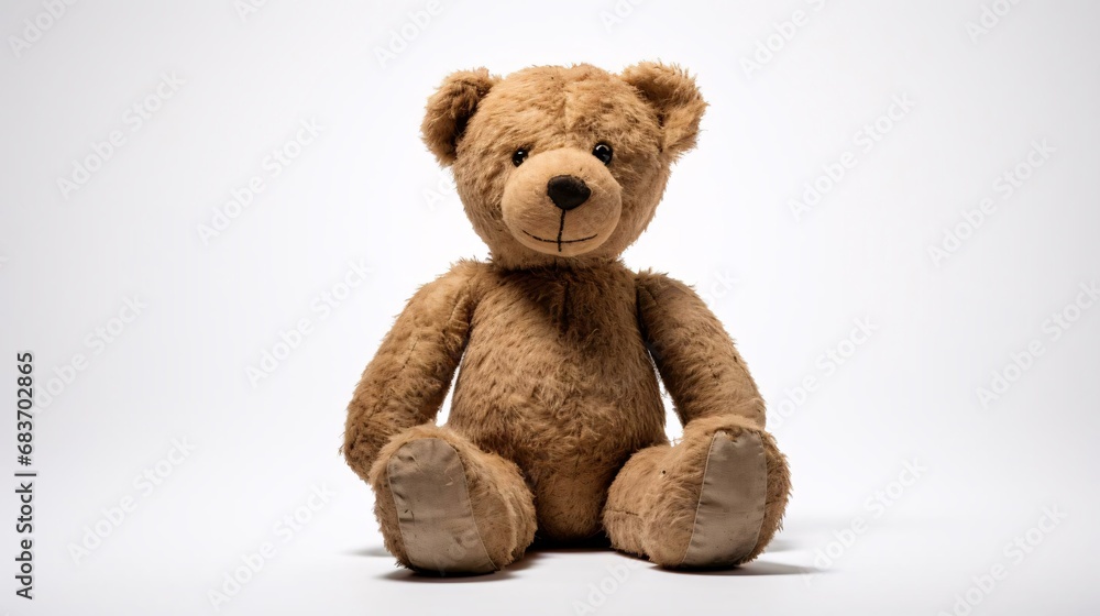 Obraz premium a stuffed bear on a white background