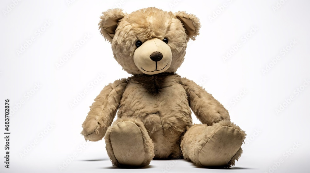 Obraz premium a stuffed bear on a white background