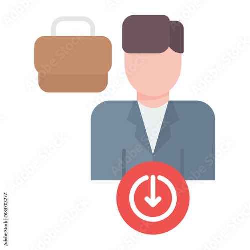 Internal Applicants Flat Multicolor Icon