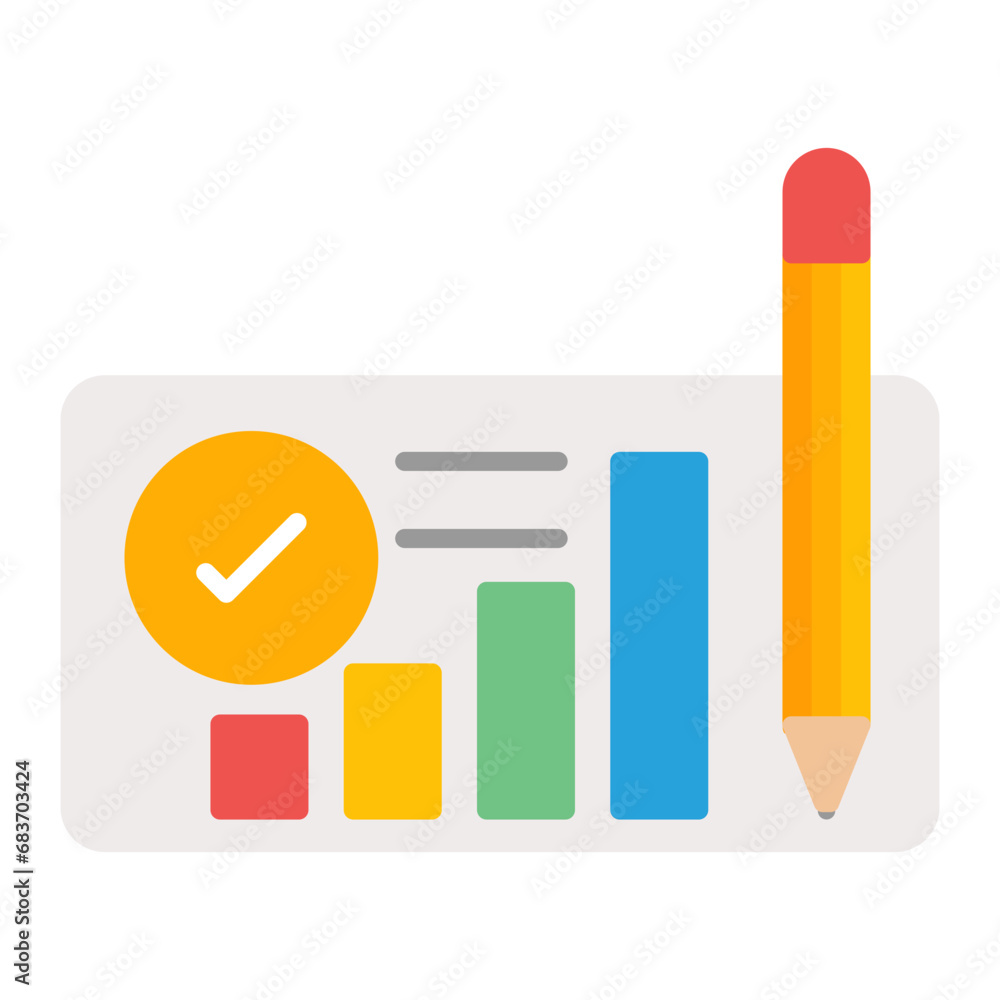 Business Plan Flat Multicolor Icon Business Plan Flat Multicolor Icon