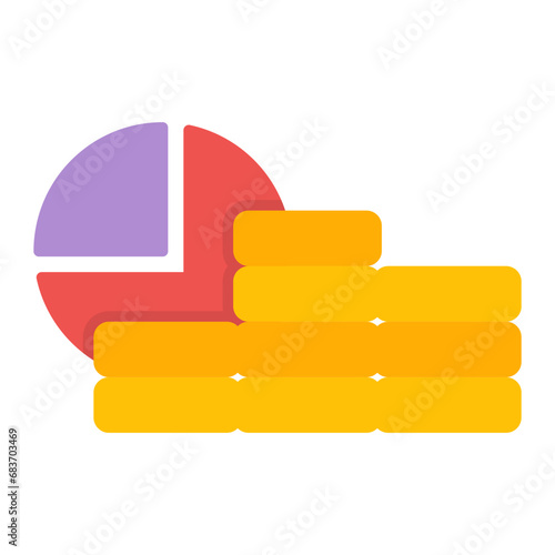 Debt Financing Flat Multicolor Icon