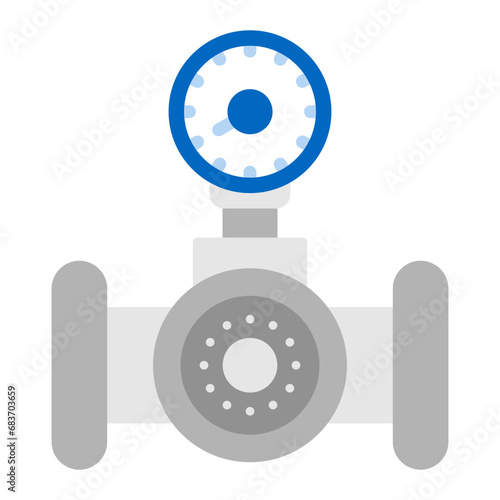 Pressure Checking Flat Multicolor Icon