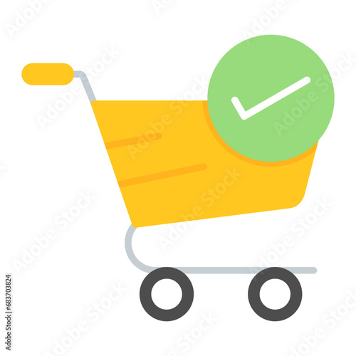 Checkout Flat Multicolor Icon