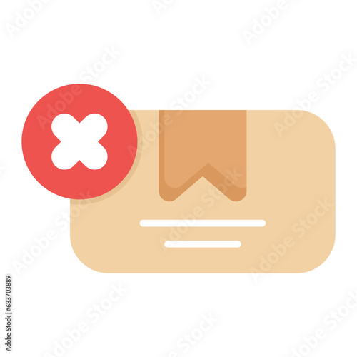 Cancellation Flat Multicolor Icon