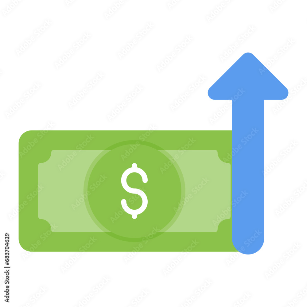 Inflation Flat Multicolor Icon