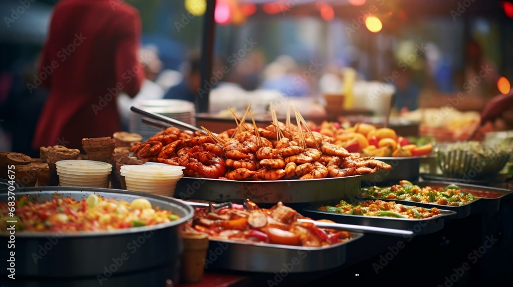 a buffet of food a buffet of food