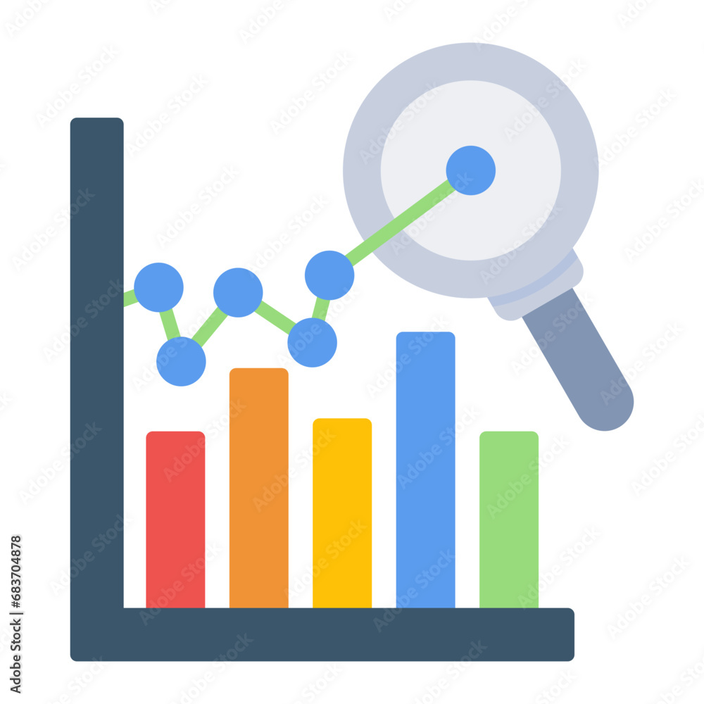 Predictive Analytics Flat Multicolor Icon Predictive Analytics Flat Multicolor Icon