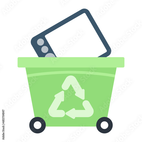 EWaste Flat Multicolor Icon