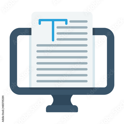 Copywriting Flat Multicolor Icon