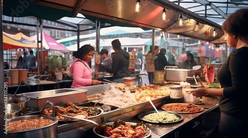 a person cooking food in a restaurant