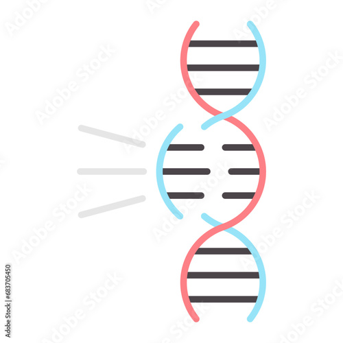 Genetic Engineering Flat Multicolor Icon