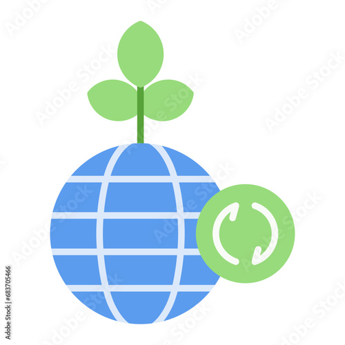 Ecological Object Flat Multicolor Icon
