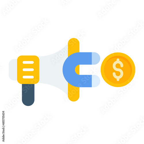 Cost Per Lead Flat Multicolor Icon