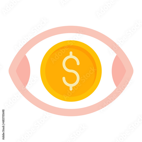 Cost Per Mille Flat Multicolor Icon