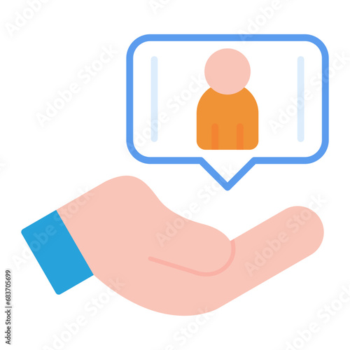 Followers Flat Multicolor Icon