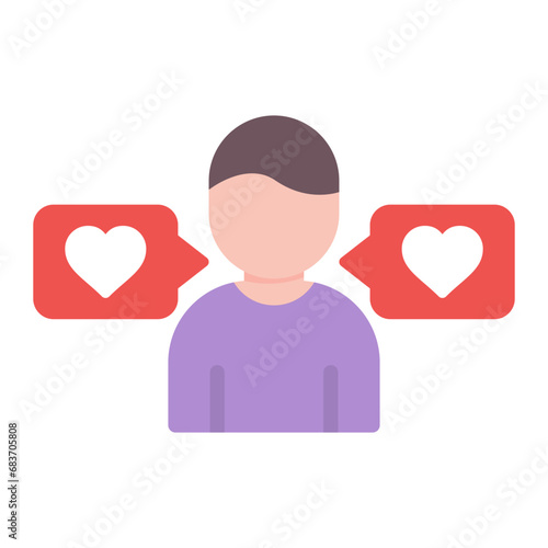 Influence Flat Multicolor Icon