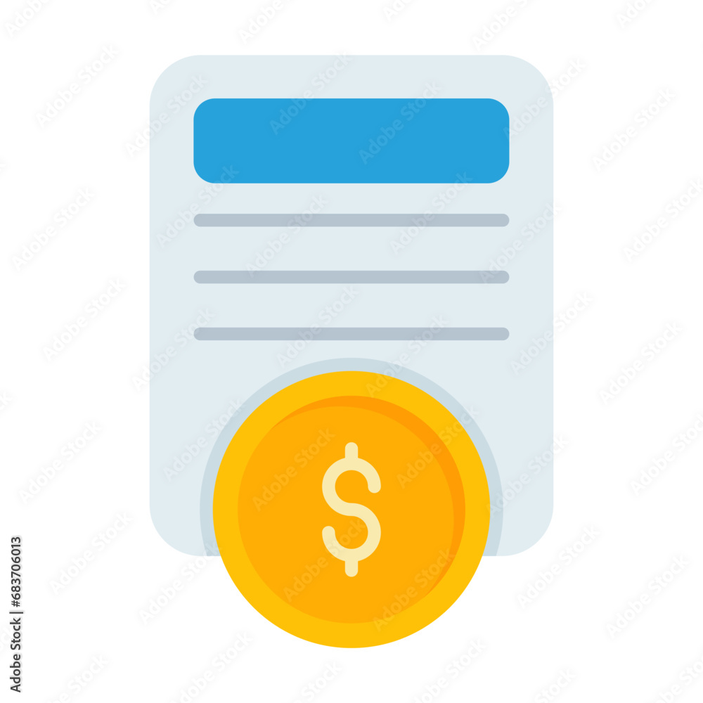 Paid Articles Flat Multicolor Icon Paid Articles Flat Multicolor Icon