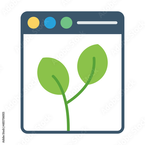 Organic Content Flat Multicolor Icon