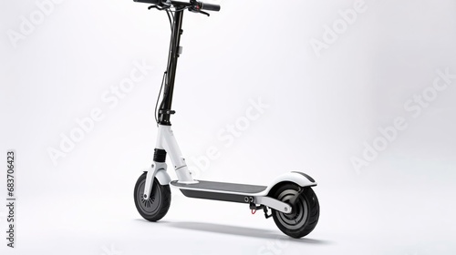 a white and black scooter