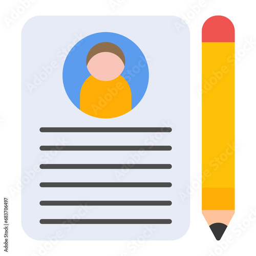 Applicant Flat Multicolor Icon