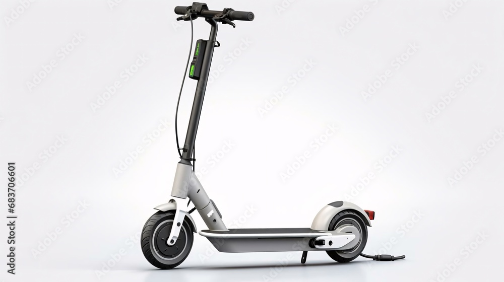 a white and black scooter a white and black scooter