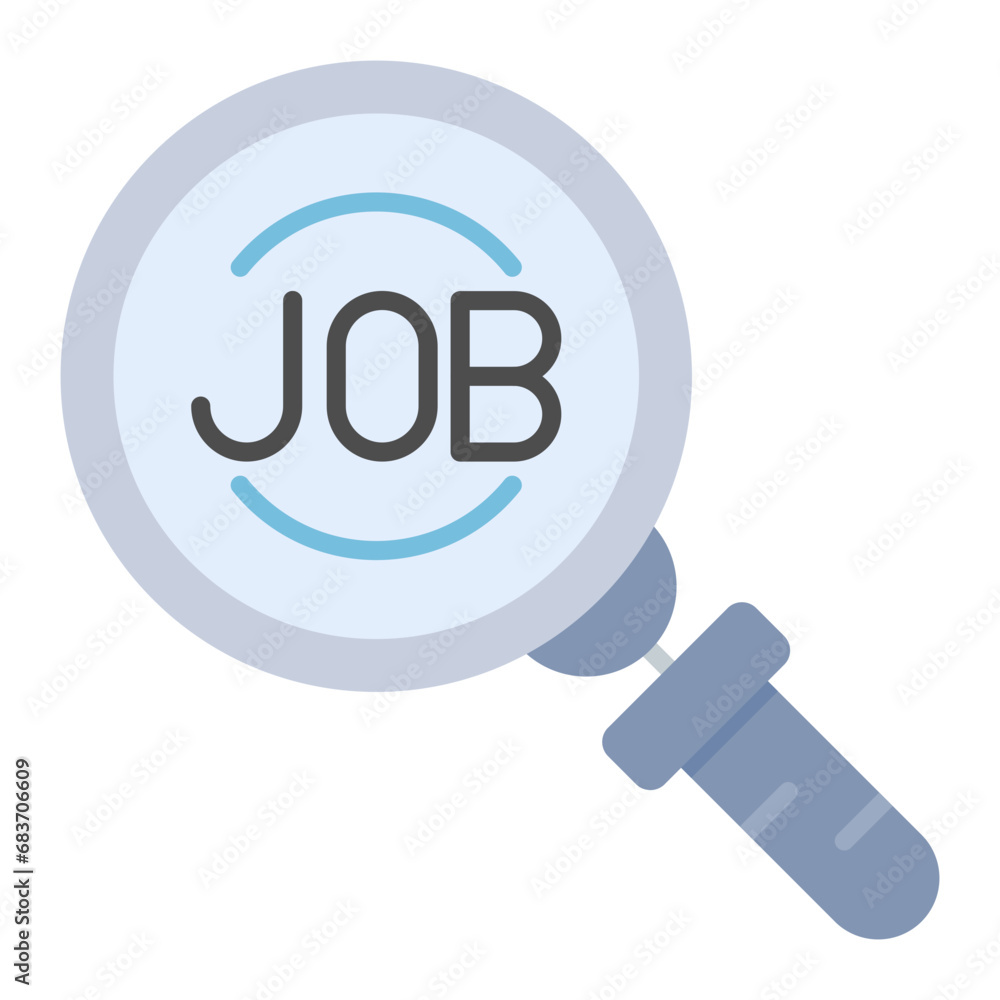 Find Employee Flat Multicolor Icon Find Employee Flat Multicolor Icon