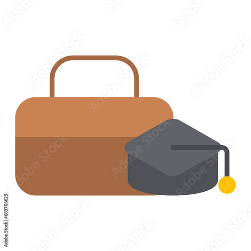 Intern Flat Multicolor Icon