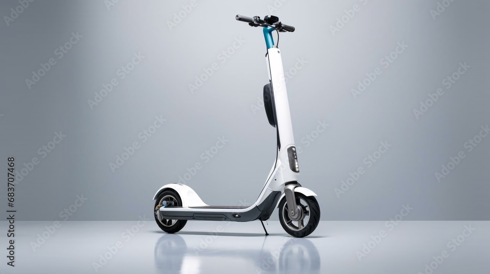 a white and black scooter a white and black scooter