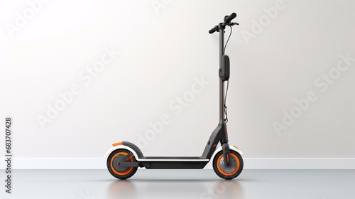 a black and orange exercise bike