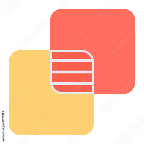 Transparency Flat Multicolor Icon