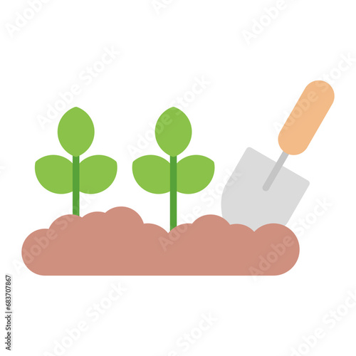 Farming Flat Multicolor Icon