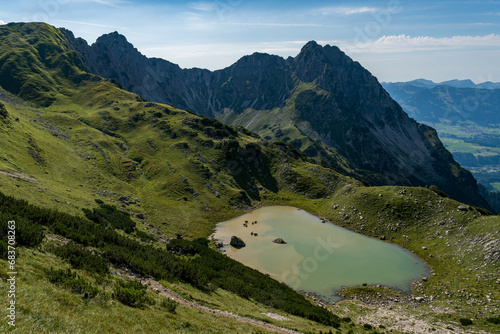 Mountain tour from Entschenkopf to Rubihorn and Gaisalpsee in the Allgau Alps near Reichenbach photo