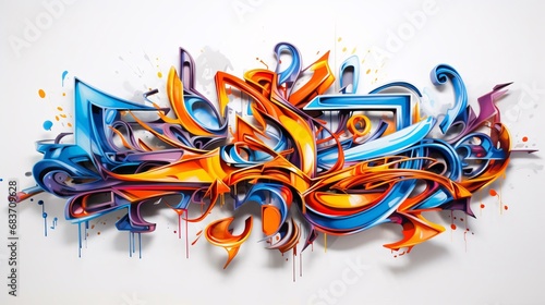 modern graffiti art piece