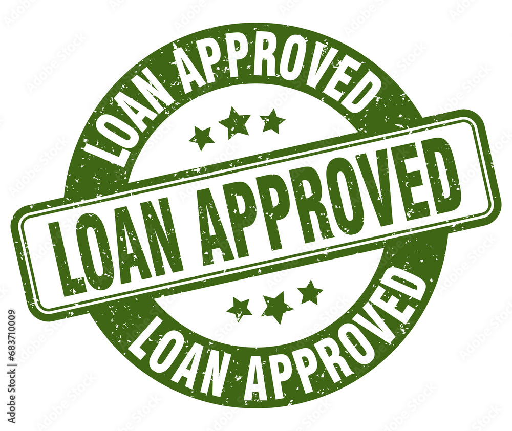 loan approved stamp. loan approved label. round grunge sign loan approved stamp. loan approved label. round grunge sign