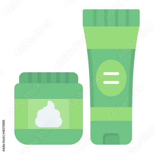 Hair Gel Flat Multicolor Icon