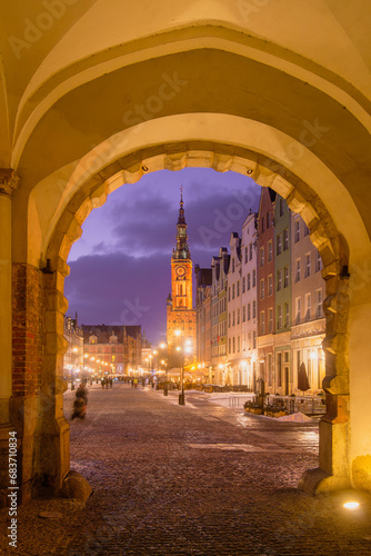 Beautiful Gdansk at Night - Poland