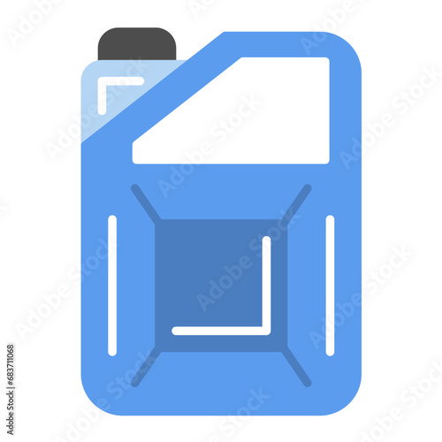 Jerrycan Flat Multicolor Icon
