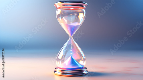 a hourglass with sand