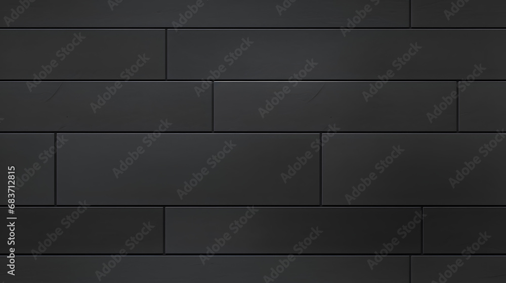 Seamless matte black porcelain tile texture with a smooth surface Stock