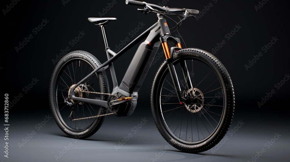 Fototapeta premium a bicycle with a black frame