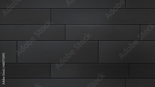 Seamless matte black porcelain tile texture with a smooth surface