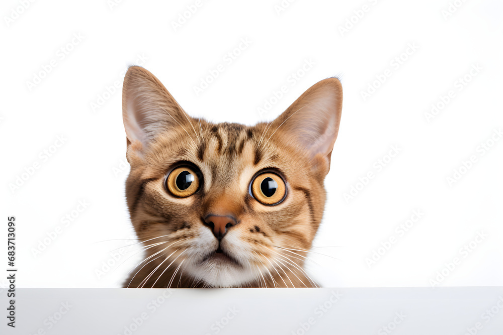 An endearing image capturing the charm of a cat tilting its head while