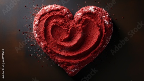 Red Mousse Cake Heart Shape  Background Image  Desktop Wallpaper Backgrounds  HD