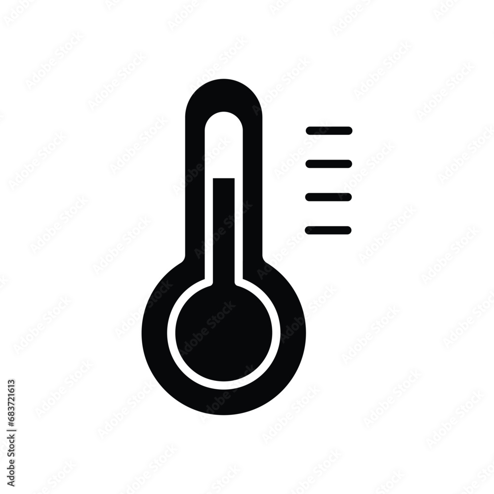 Thermometer icon isolate white background vector stock illustration Thermometer icon isolate white background vector stock illustration