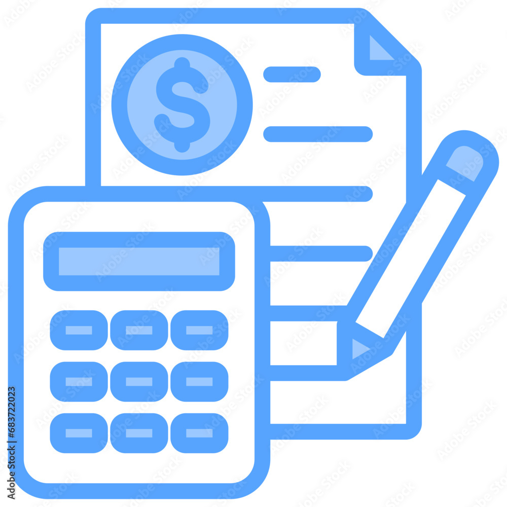Accounting Blue Icon Accounting Blue Icon