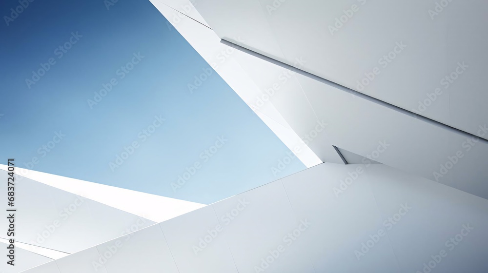 a white building with a blue sky a white building with a blue sky