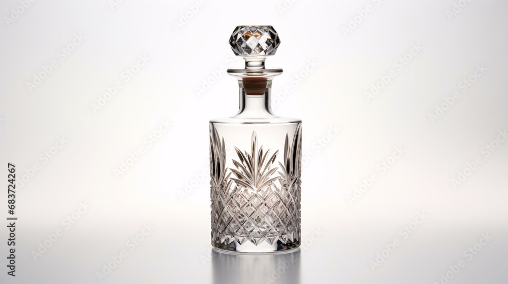 a glass bottle with a clear top a glass bottle with a clear top