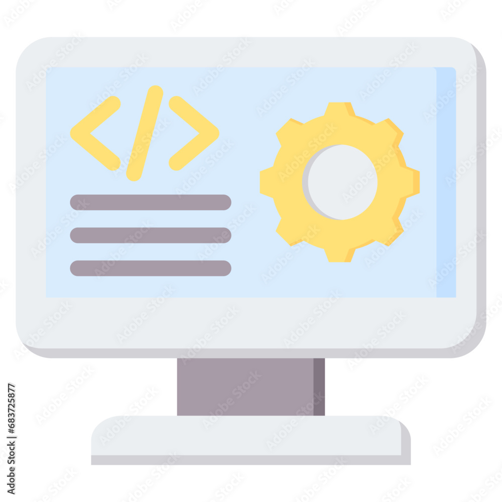 Software Engineering Flat Icon Software Engineering Flat Icon