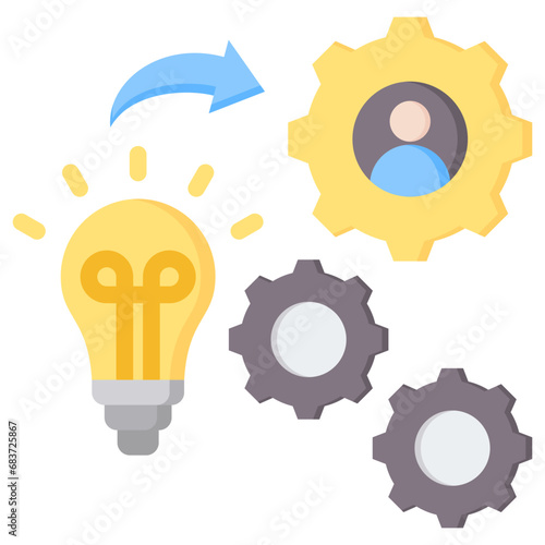 Implementation System Flat Icon